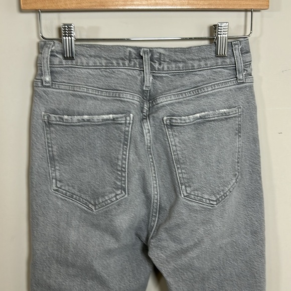 AGOLDE Nico High Rise Skinny Jeans Grey Sz 24 Organic Cotton Stretch NEW - Picture 7 of 15